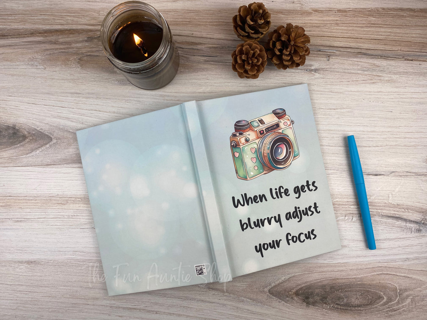 Adjust Your Focus – Hardcover Journal with Camera Illustration
