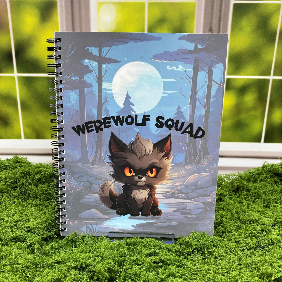 Werewolf Squad: Lined Spiral Notebook