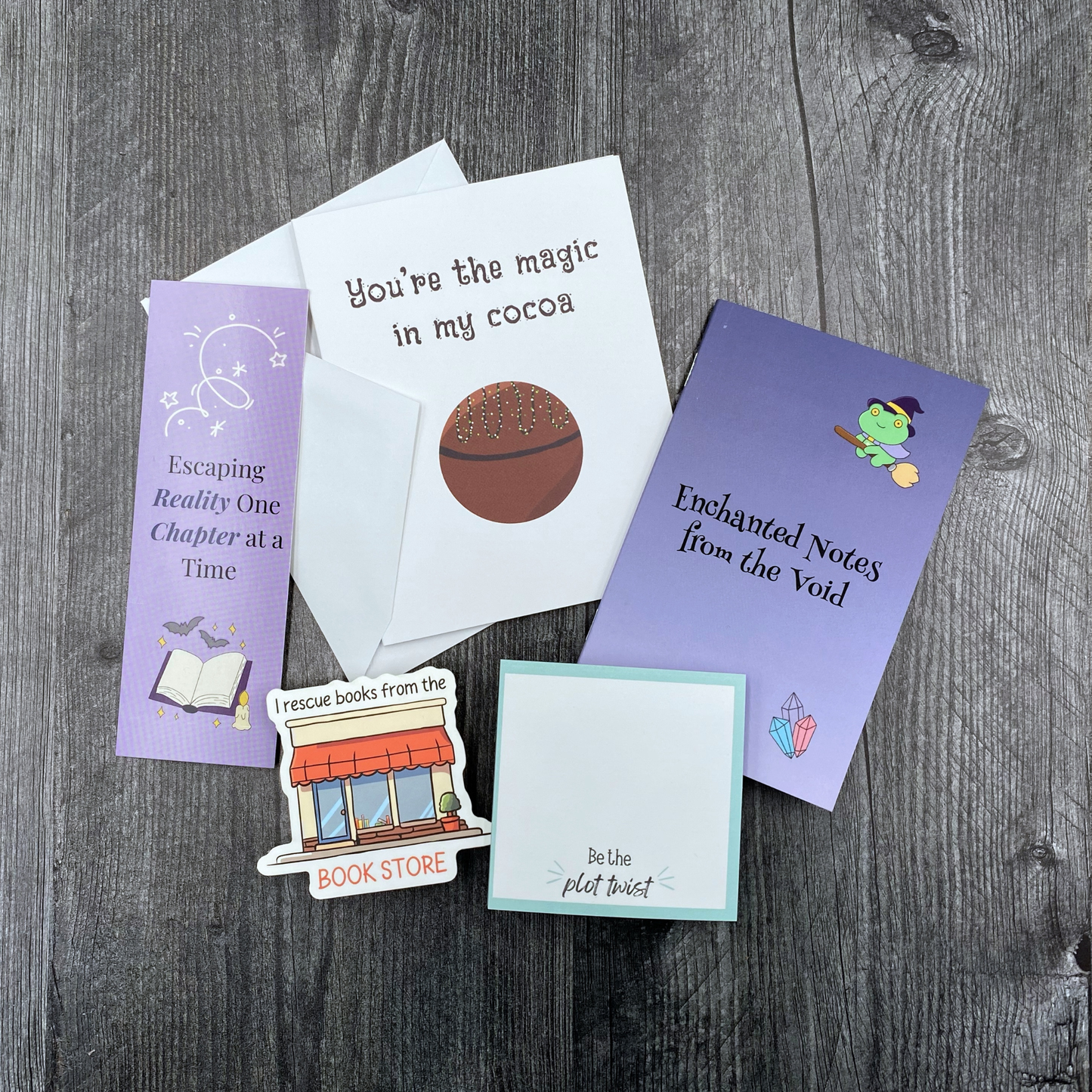 Bookish & Cozy Gift Set - For Readers, Writers & Daydreamers