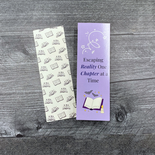 Escaping Reality One Book at a Time - Magical Bookmark for Book Lovers
