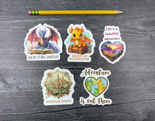 Adventure Quote Stickers: Explore, Dream, Discover