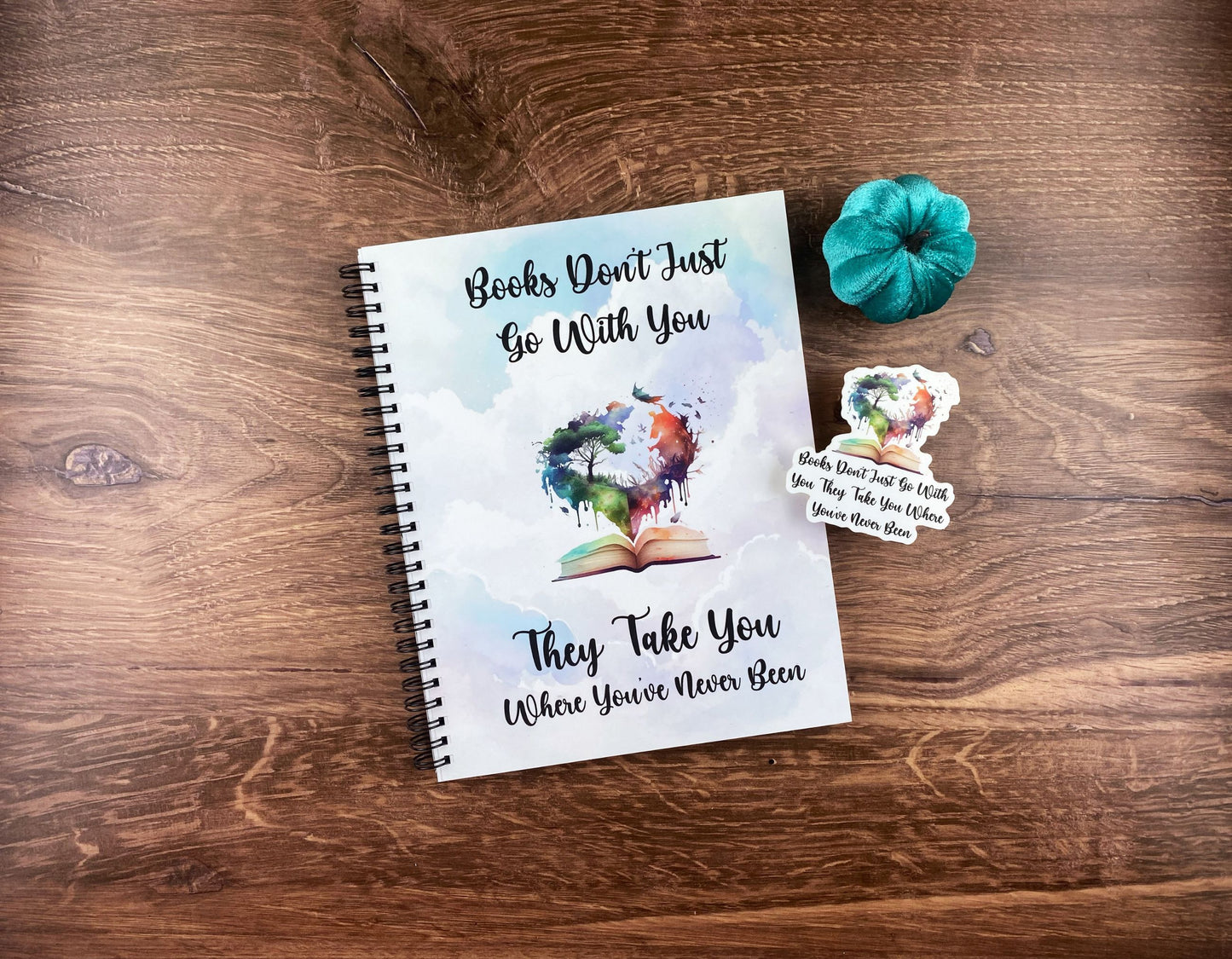 Books Take You Places Spiral Notebook