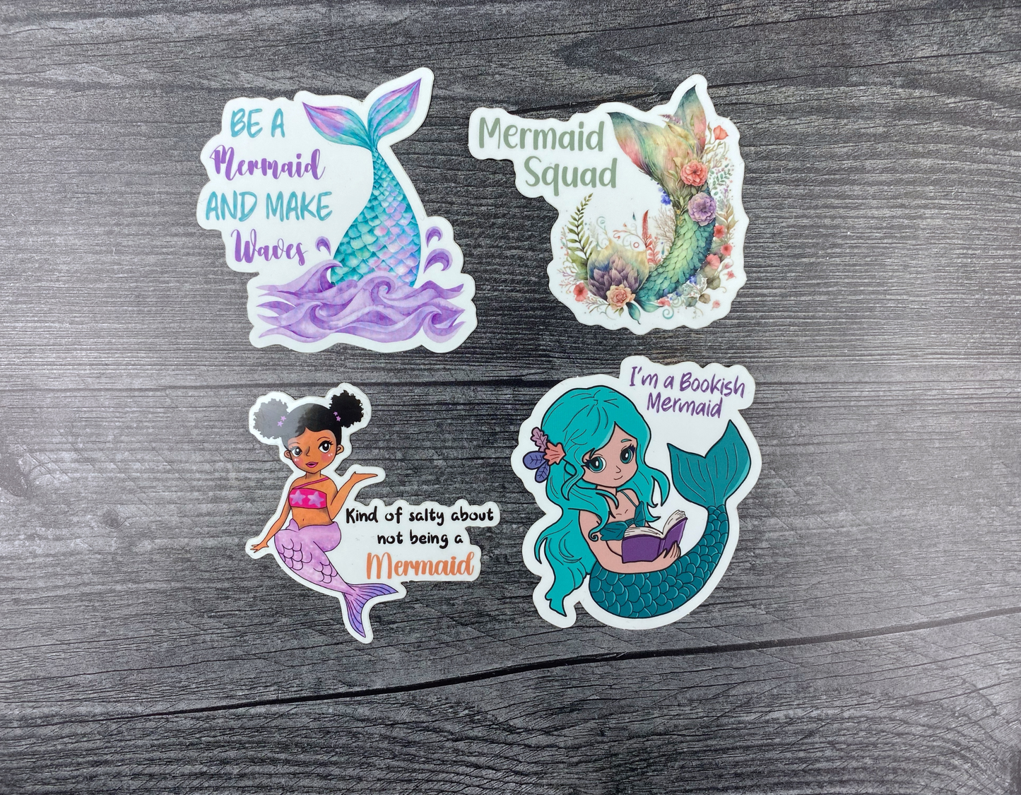 Positive Vibes Mermaid Sticker: Make Waves Quote