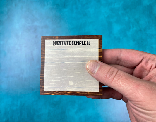 Quests to Complete - Tavern Tabletop Sticky Note Pad
